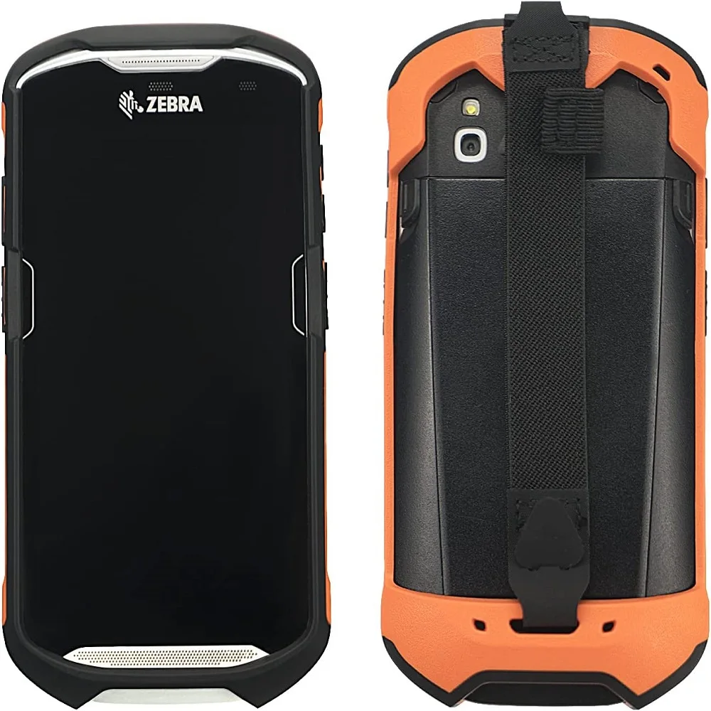 Protective Cover Case Rugged Boot with Hand Strap for Zebra TC51 TC52 TC56 TC57 TC510K,Scanner Accessories (Orange)