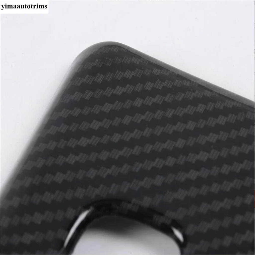 

For Jeep Grand Cherokee 2011 - 2021 Car Electric Tailgate Switch Button Frame Decoration Cover Trim ABS Carbon Fiber Accessories