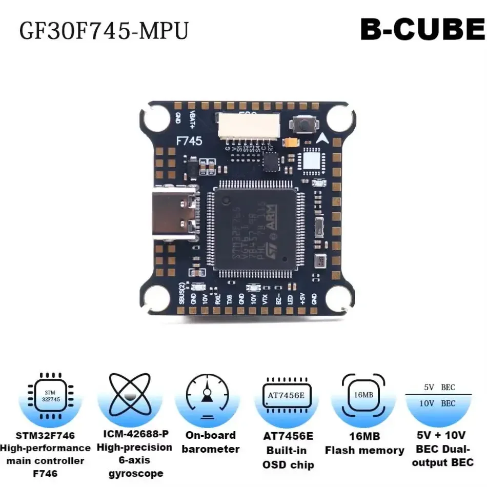 

F722 F7/F745 V2 H743 Flight Control 45A/60A 4INI ESC VTX1000 Video 1080P Camera INAV Betaflight Flight Controller RC Drone FPV