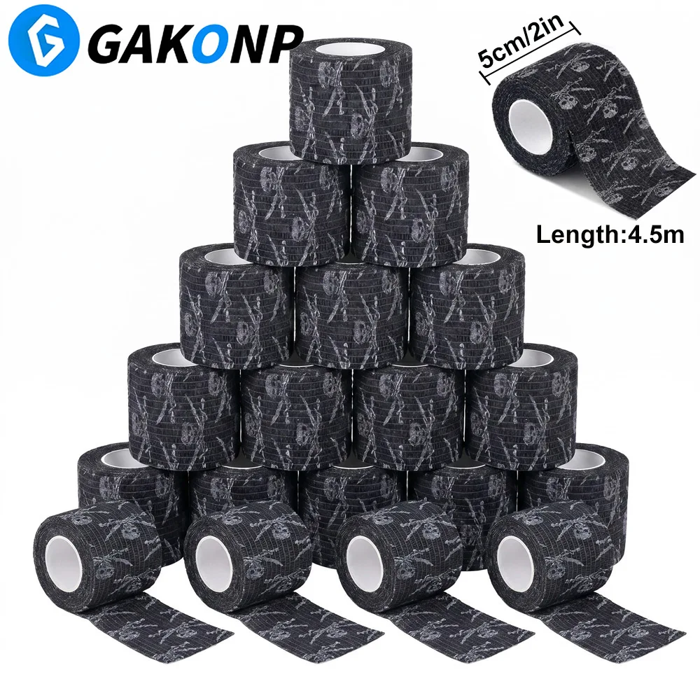 48/24/20/12/10/6/3pcs Tattoo Grip Bandage Cover Wraps Tapes Self-adhesive Elastic Bandage for Tattoo Grip Tattoo Accessories