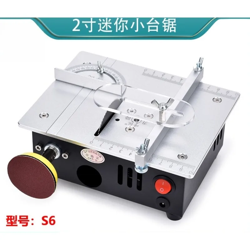 

Mini Table Saw with Vacuum Hose Slicer, Electric Woodworking Lathe for DIY Projects, Compact Size, High Precision Cutting Tool