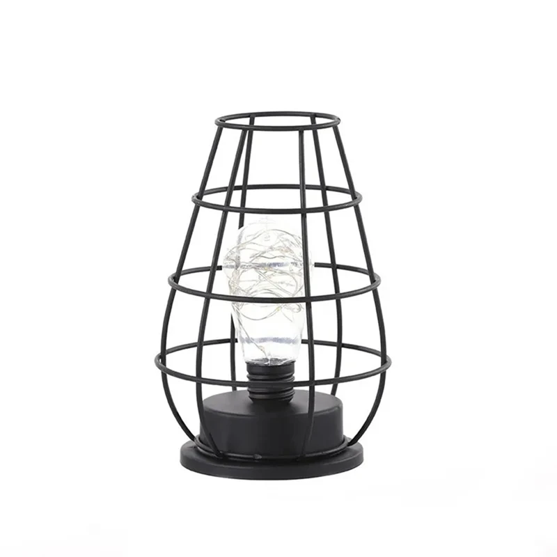 

HOT! LED Table Lamp Reading Lamp Night Light Bedroom Bedside Lamp Desk Lighting Living Room Retro Iron Home Decoration