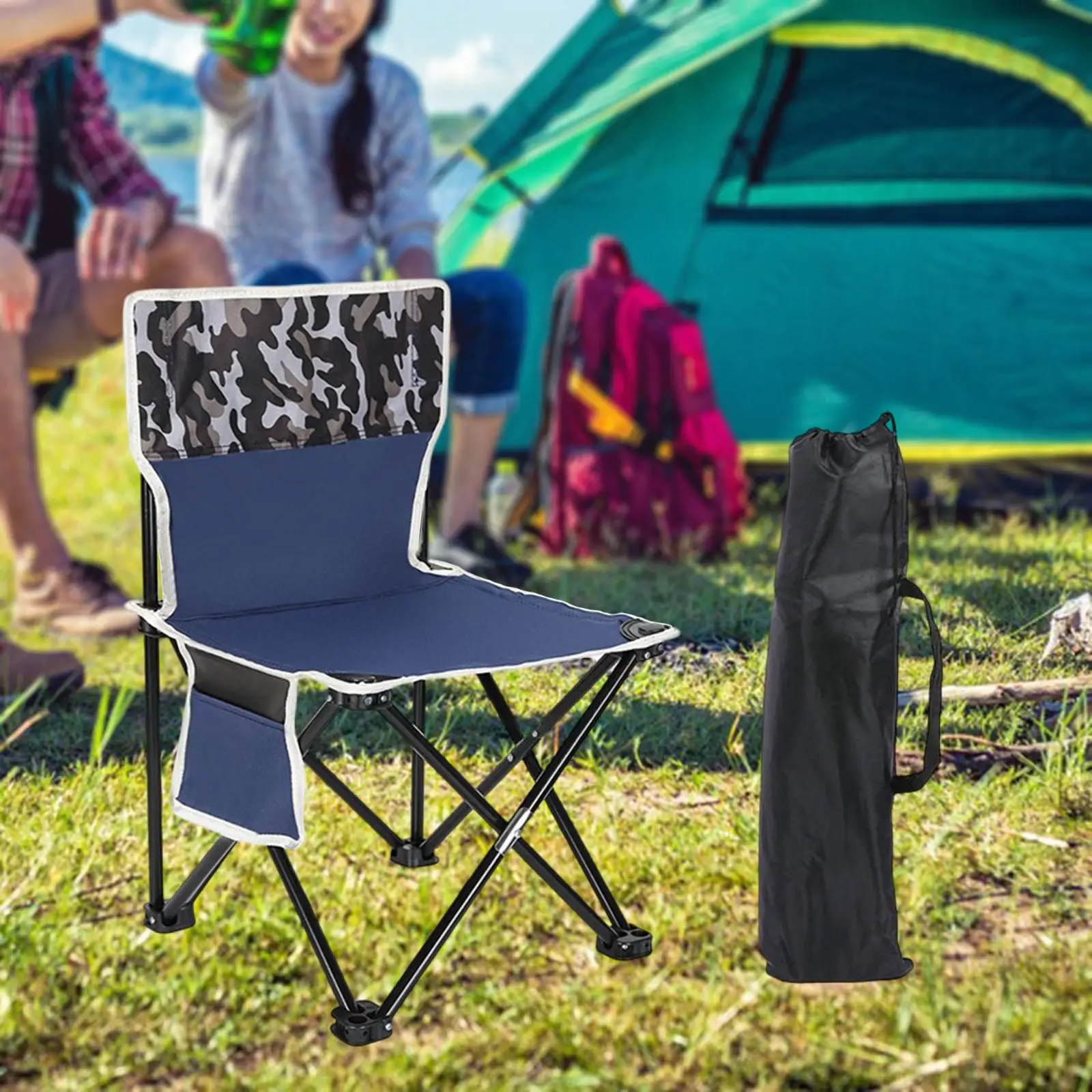 Folding Chair for Outside Portable Camping Chair for Concert Backpacking