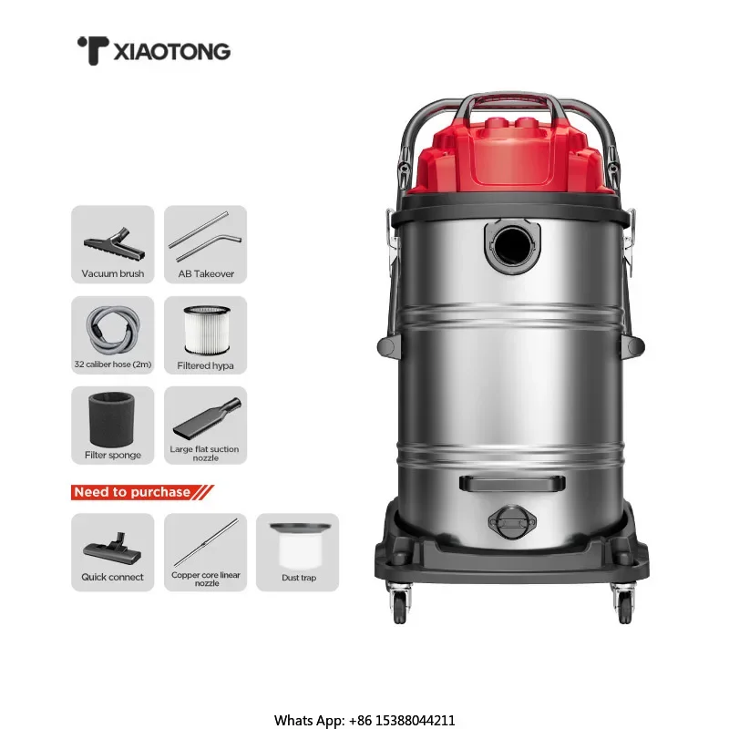 Top Sales Dry And Wet Carpet Cleaning Machine 240V Dust Clean Vacuum Cleaner 60L Bucket Vacuum Cleaner