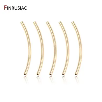 14K鍍金黃銅35mm長彎管珠飾品配件,批發供應 10 最佳銷售 管珠 - №10