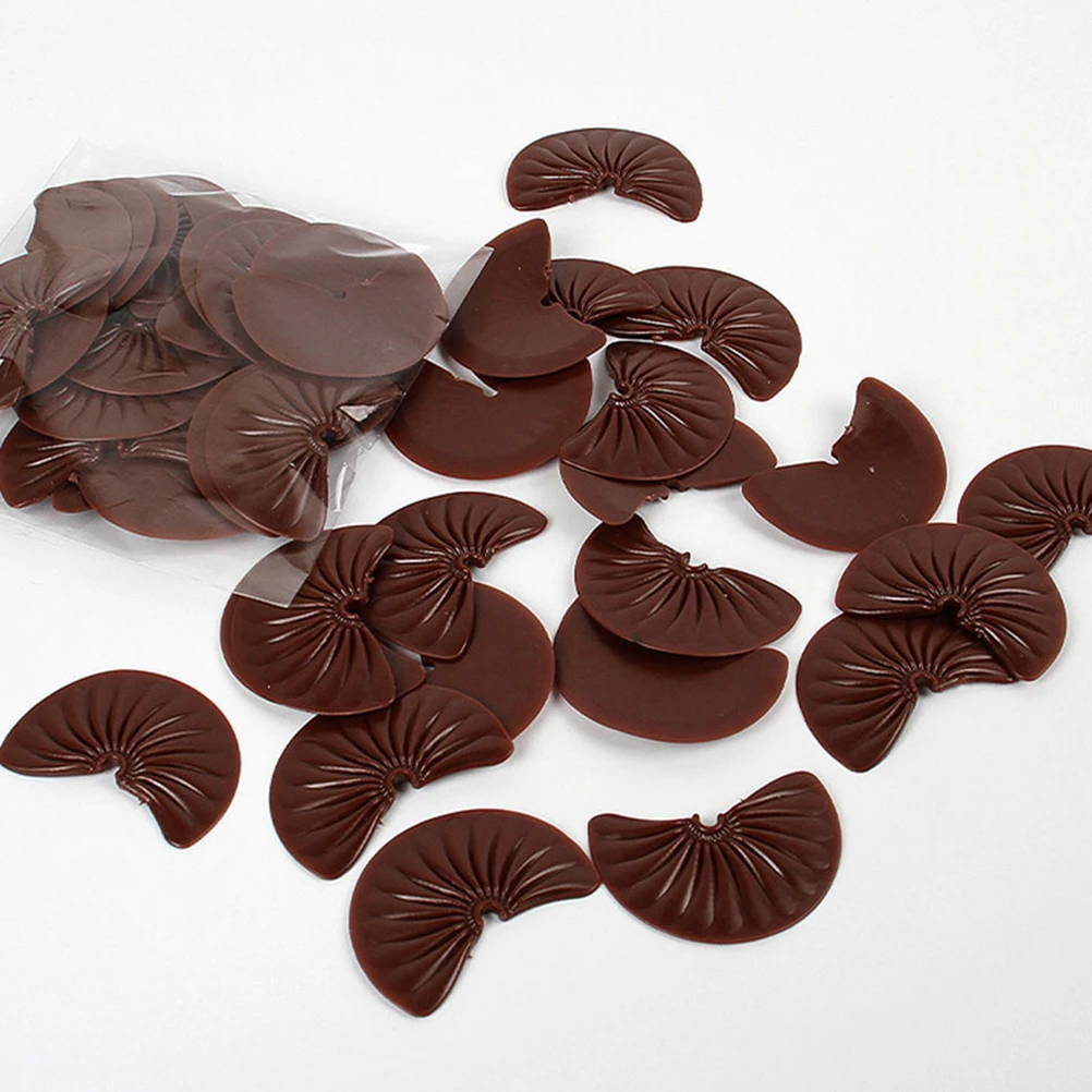 

24 Pcs Fake Cake Imitation Chocolate Chips Kitchen Food Props Pvc Artificial for Display