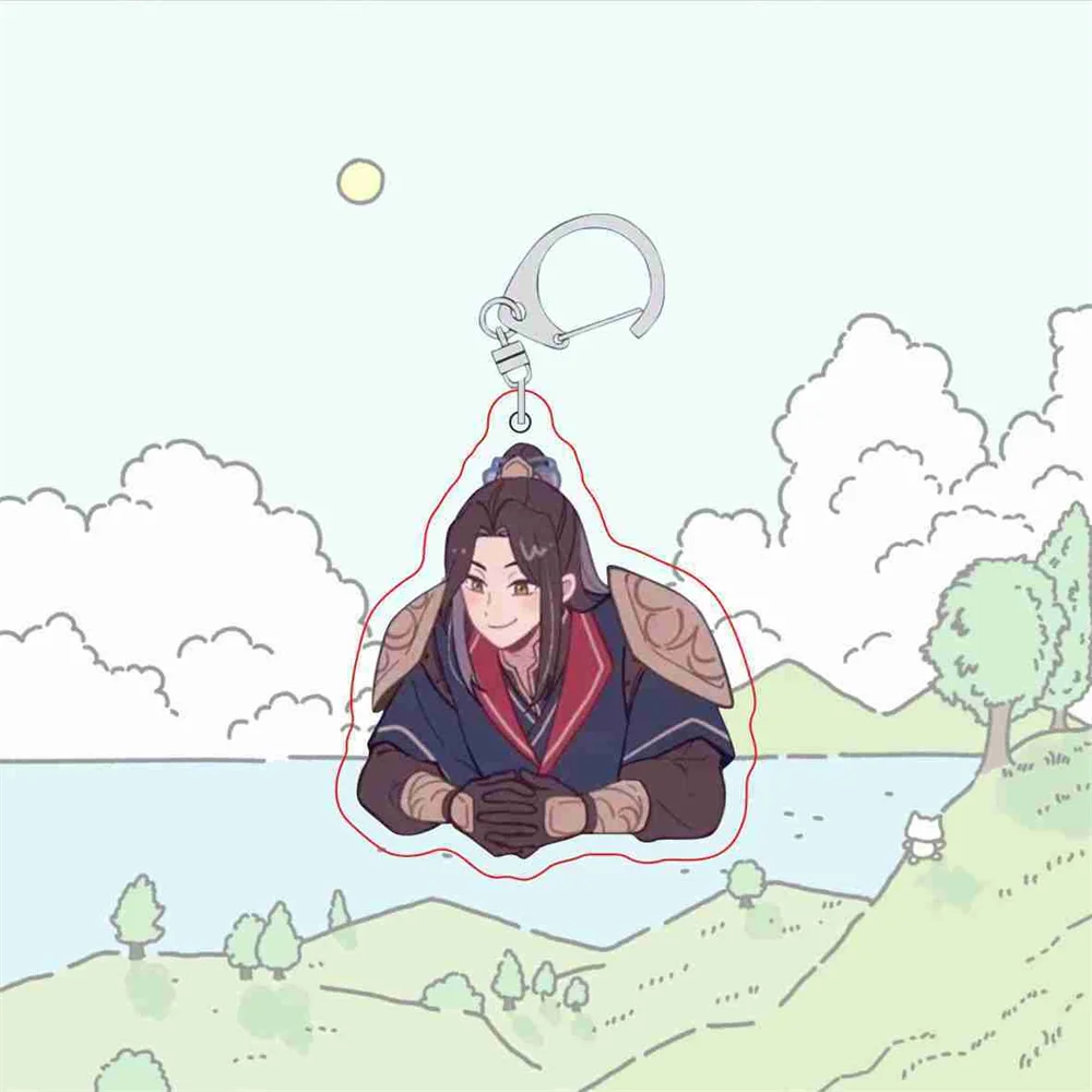 Hot Cute Anime Tian Guan Ci Fu Keychain Character Hua Cheng Xie Lian Cute  Cartoon Keyring Heaven Official’s Blessing Series