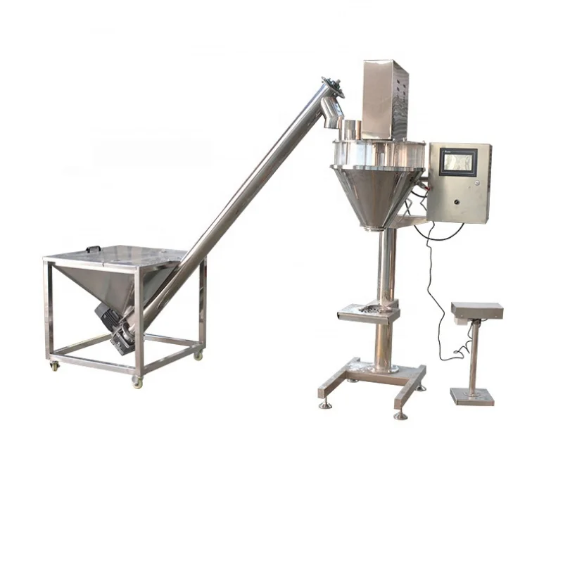 Powder Dispenser Animal Feed Powder Automatic Spiral Weighing Filling Machine Semi-Automatic Wheat Flour Packing Machine