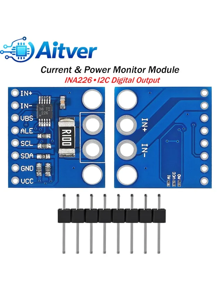 Moduł monitorowania prądu i mocy INA226 I2C Dwukierunkowy czujnik napięcia i prądu do Arduino ESP32 STM32 — zdjęcie produktu 7
