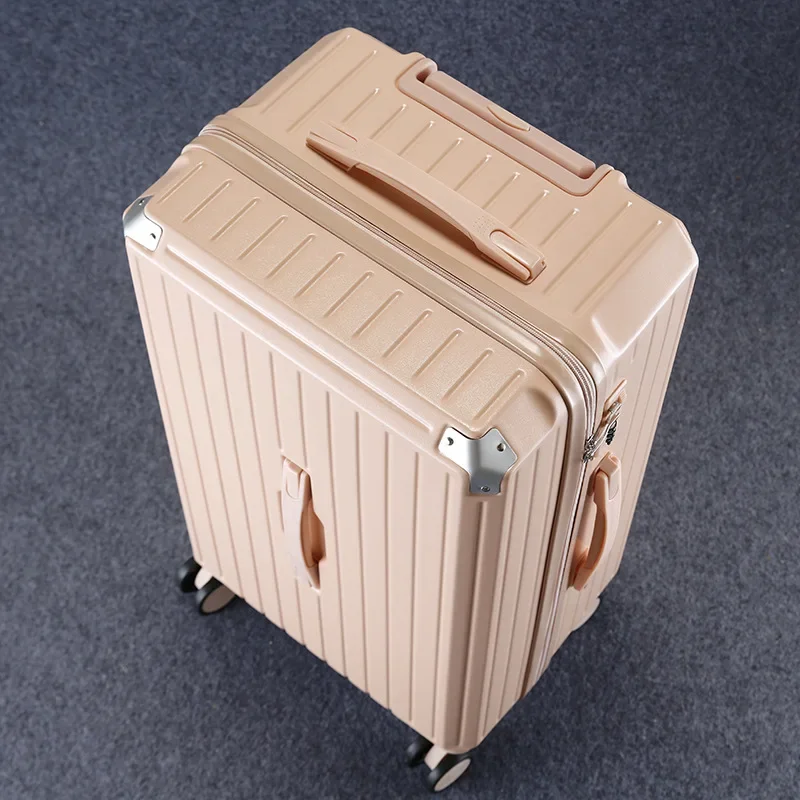 Fashion Rolling Luggage Travel Suitcase Large Capacity Trunk Aluminum Frame Trolley Bag Candy Password Lock Box 20 22 24 26 29