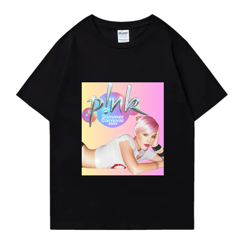 

Pink P!nk Summer Carnival Tour 2024 Fashion Y2k Graphic T shirts Men Women Casual short sleeve T-shirt Unisex 100% Cotton Tops