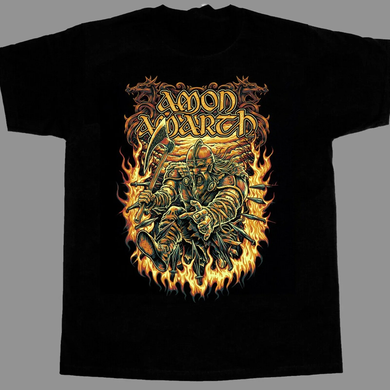 retro VTG Amon Amarth band Black Shirt Unisex short sleeve All sizes 1F1209