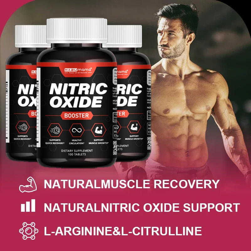 Nitric Oxide Capsules, Stamina Endurance Performance for Workouts, Endurance Booster, Builds Muscle Mass