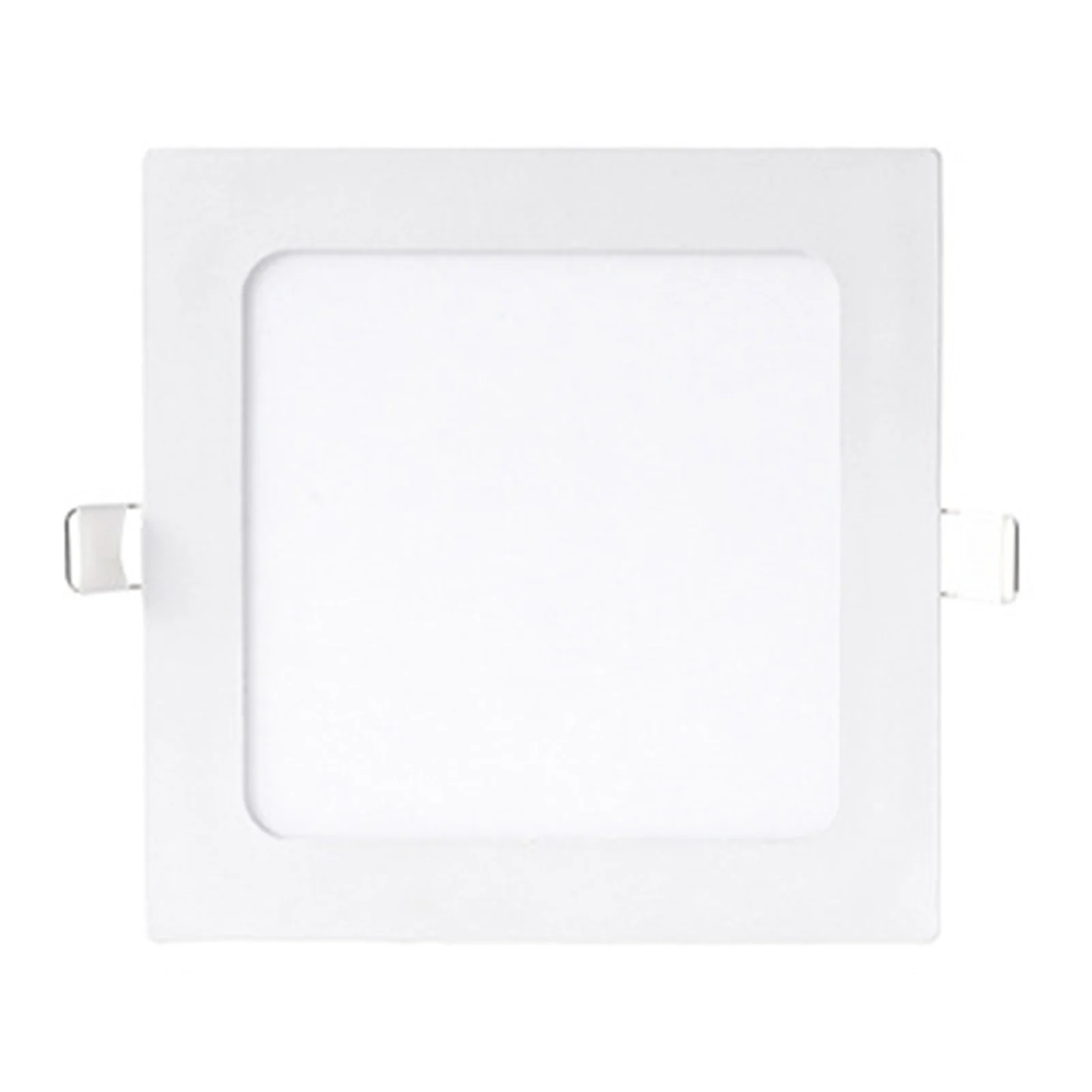 Modern LED Downlight Ultra-Thin Panel Light for Hotel Ceiling Recessed Aluminum Body 3-Color Adjustable Energy Efficient
