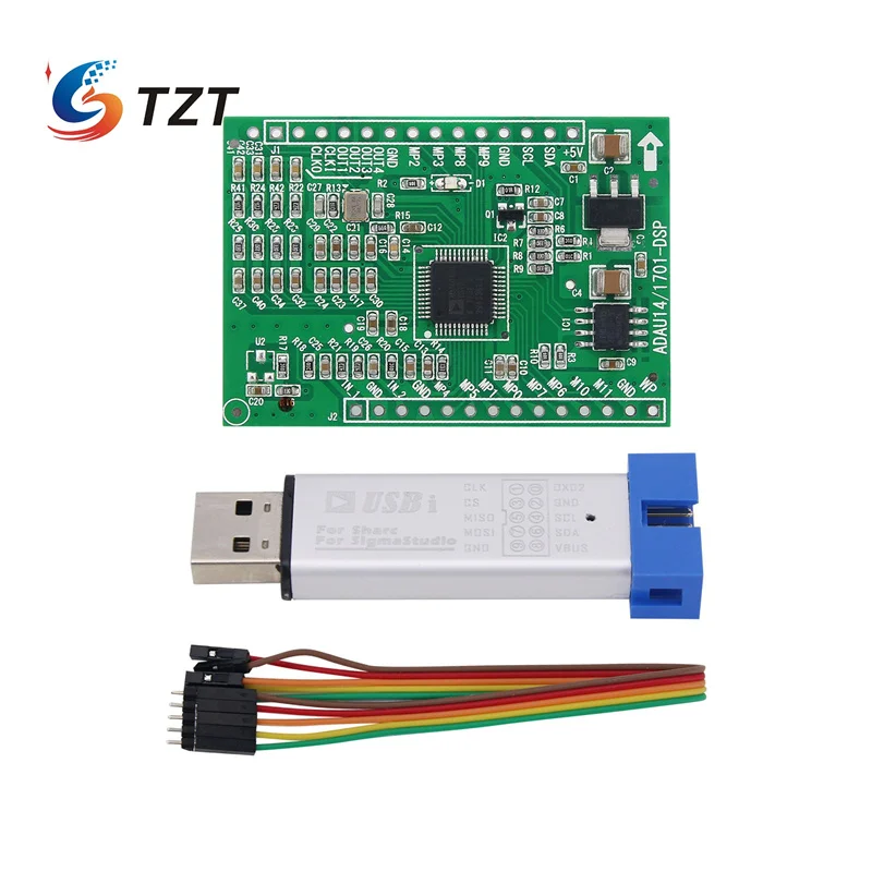 

TZT ADAU1401 ADAU1701 DSP Learning Board Single DSP Board (Upgrade to ADAU1401) with Emulator