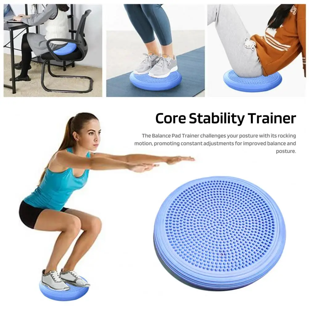 Balance Board Pvc Yoga Balance Pad Enhance Core Stability Sensory Training Massage with Wobble Cushion Board Wiggle Seat