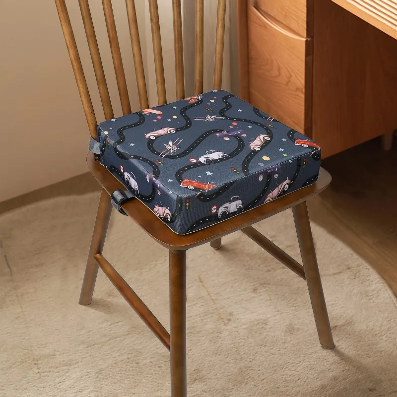 

Детская подушка для сиденья с милым мультяшным рисунком, детский портативный стульчик для кормления с толстой губкой для дома, путешествий, столовой