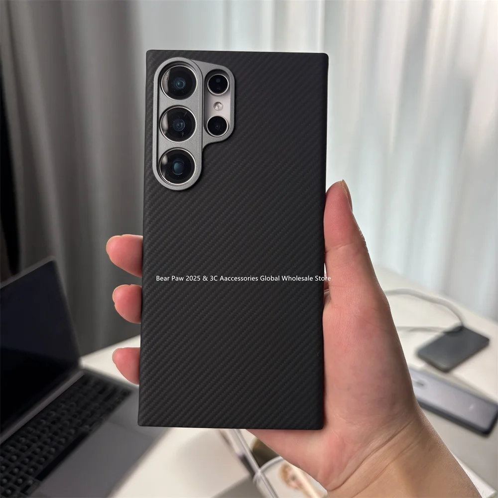 Funda de fibra de carbono de aramida 600D para Samsung Galaxy S24, funda magnética Ultra aramida para Galaxy S24, funda de carbono ultrafina