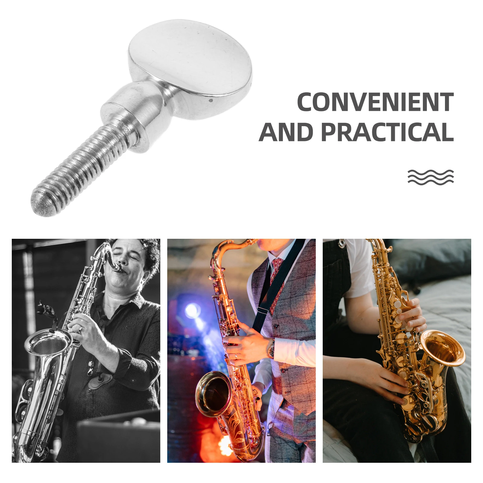 

Saxophone Neck Screws Copper Durable Replacement Parts for Alto Tenor Soprano Sax Easy Install Lightweight Accessories Musical