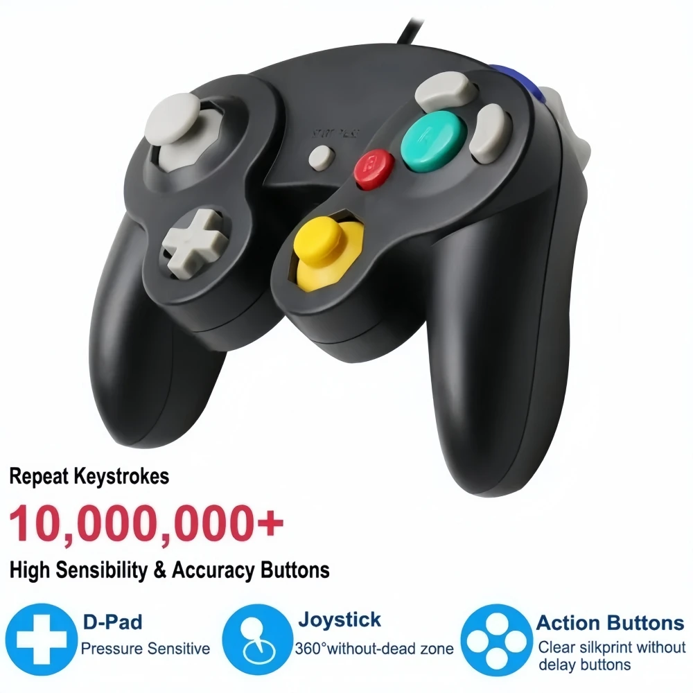 Afbeelding 4: Meerdere kleuren gamepads voor GameCube bedrade controller gamepad joystick voor NGC game console accessoires