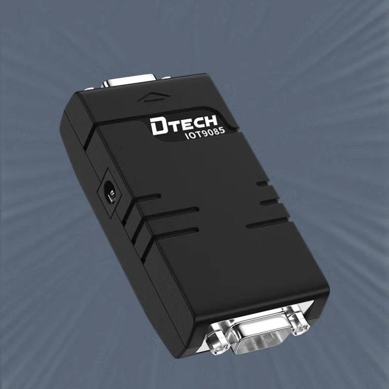 DTECH IOT9085 3 Wire Passive RS232 Male to Female Photoelectric Isolation Signal Converter