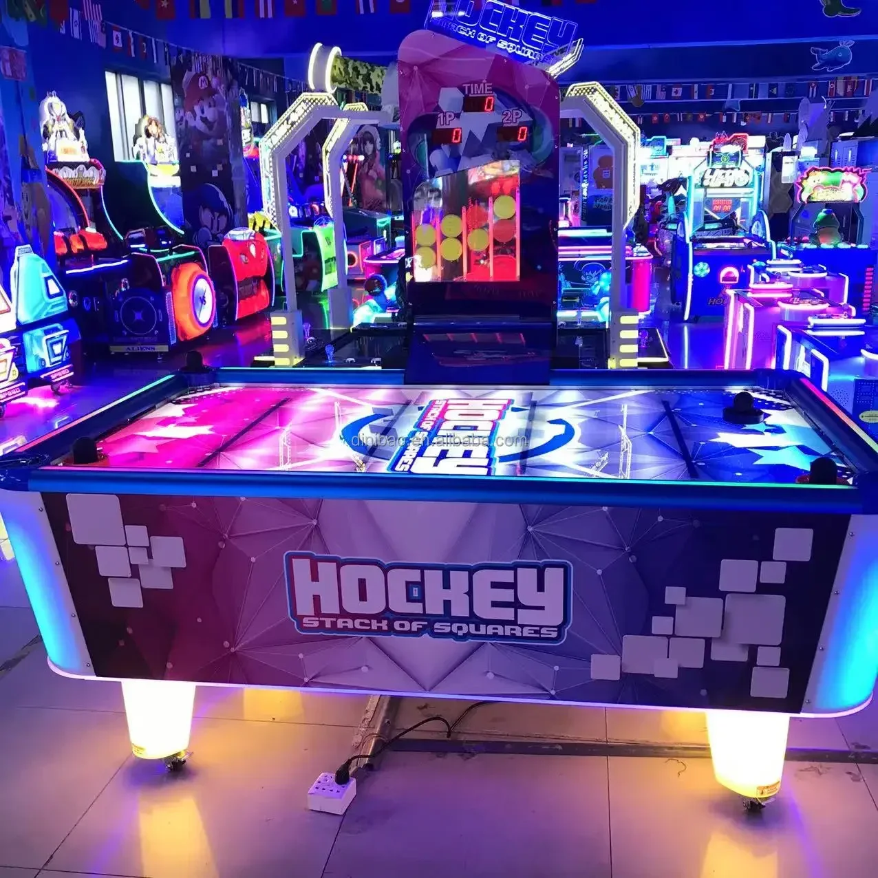 New design coin operated arcade games stack hockey table multi ball air hockey for sale