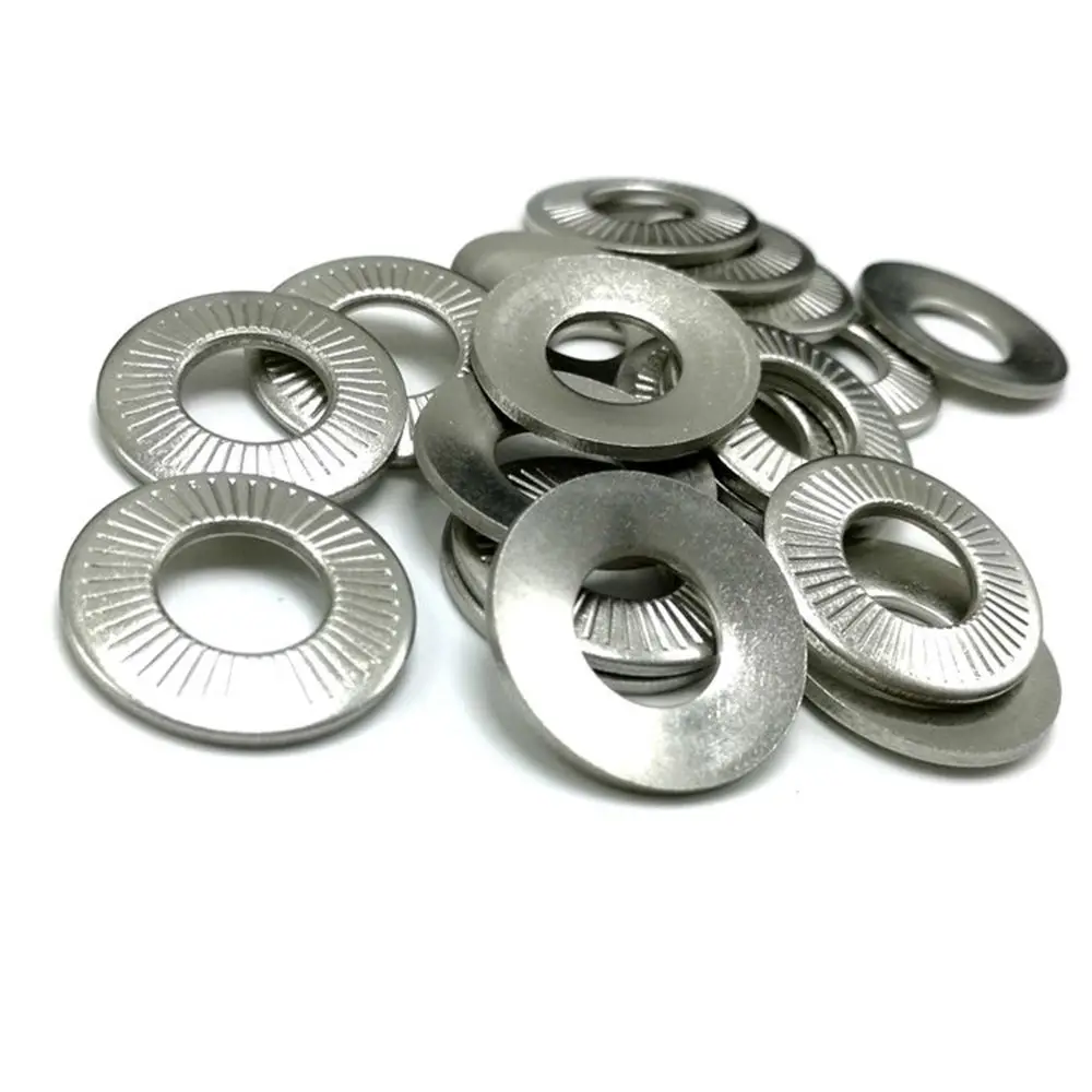 Stainless Steel A2 Conical Knurled Spring Washers Set Screws M3-M12 NFE25-511 Hardware Tools for General Engineering Use