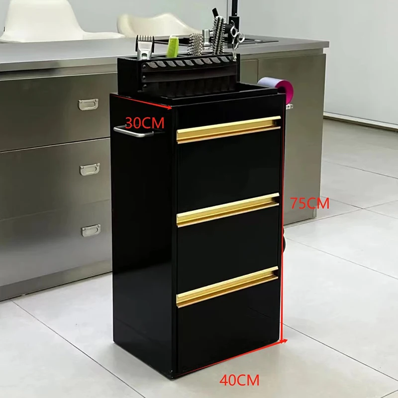Kapperszaak Meerlaagse trolley Multifunctionele opslag Ontwerp Schoonheidssalon Taquilla Del Salón De Peluquería Salonmeubilair