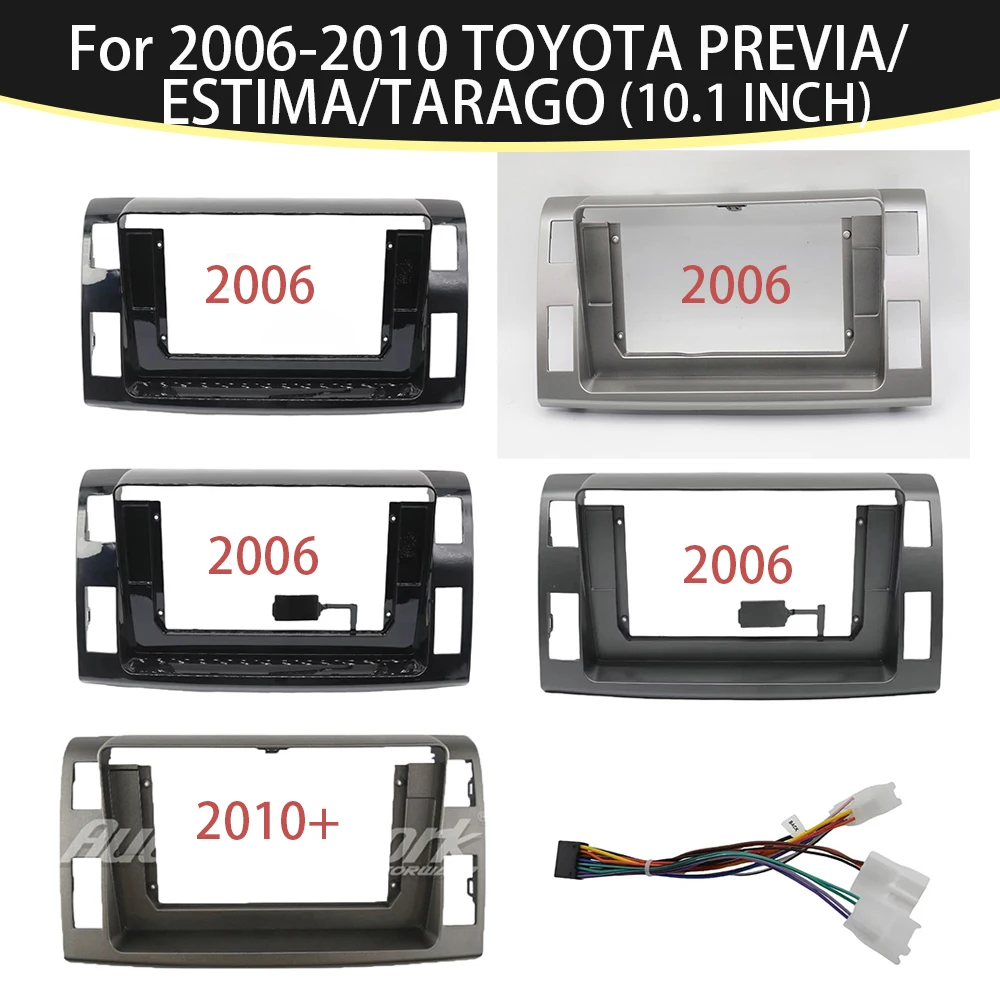 SUITABLE FOR 2006-2010 TOYOTA PREVIA/ESTIMA/TARAGO 10.1 Inch Car Frame Fascia Adapter Bezel Android Radio Audio Dash Panel Kit