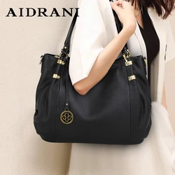 Aidran 2024 borsa a mano in vera pelle di moda borsa a tracolla da donna di lusso di grande capacità 100% borsa a tracolla morbida in pelle bovina