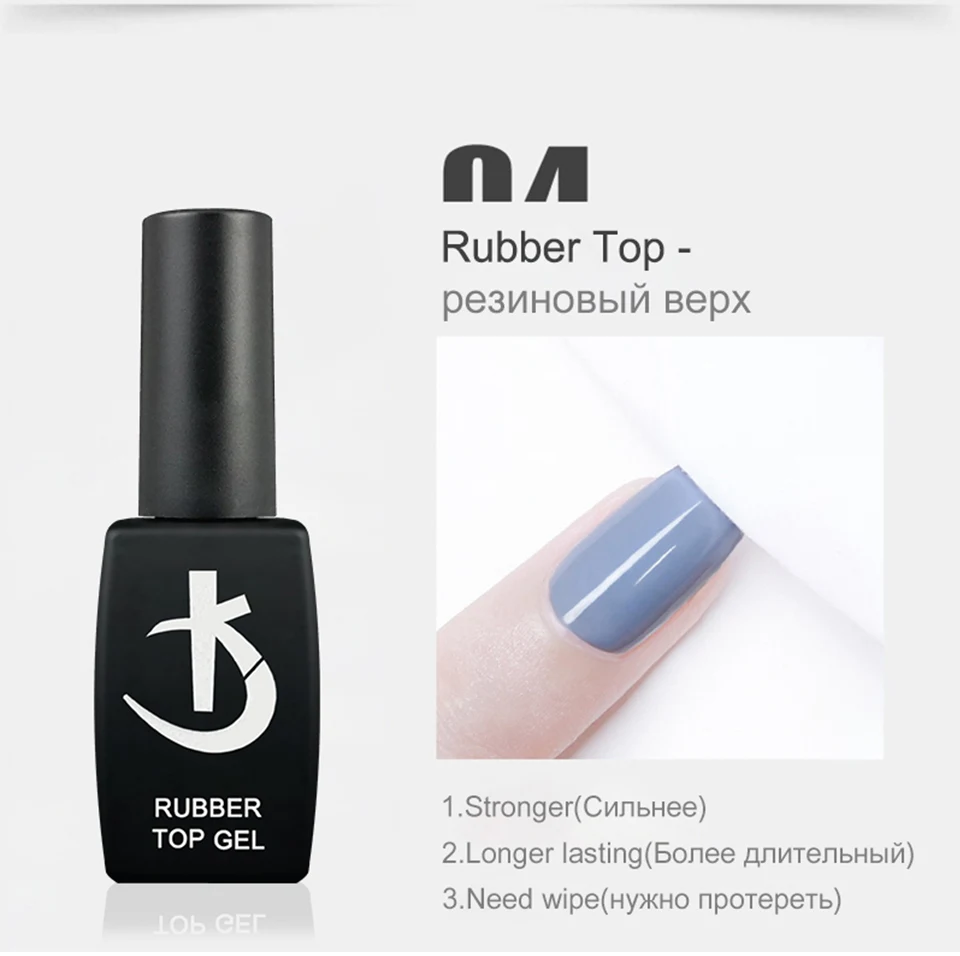 KODI JYJ Basis- und Überlack für Gel-Nagellack Säurefreier Primer Hybrid-Lack Semi-Permanent Matt-Top Coat Dicke Gummi-Basis – Detail 5