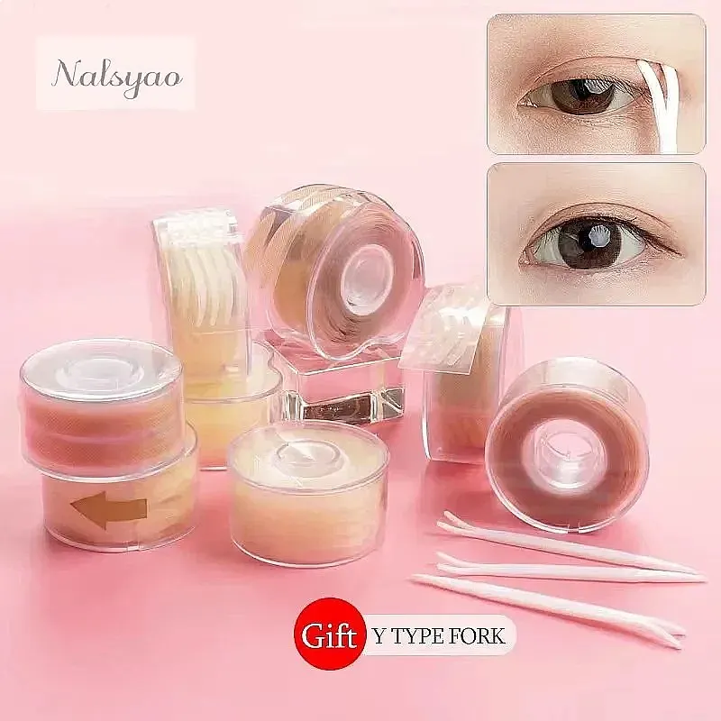 Invisible Double Fold Eyelid Tape Self-Adhesive Lace Eyelash Extension Under Eye Shadow Patch Beauty