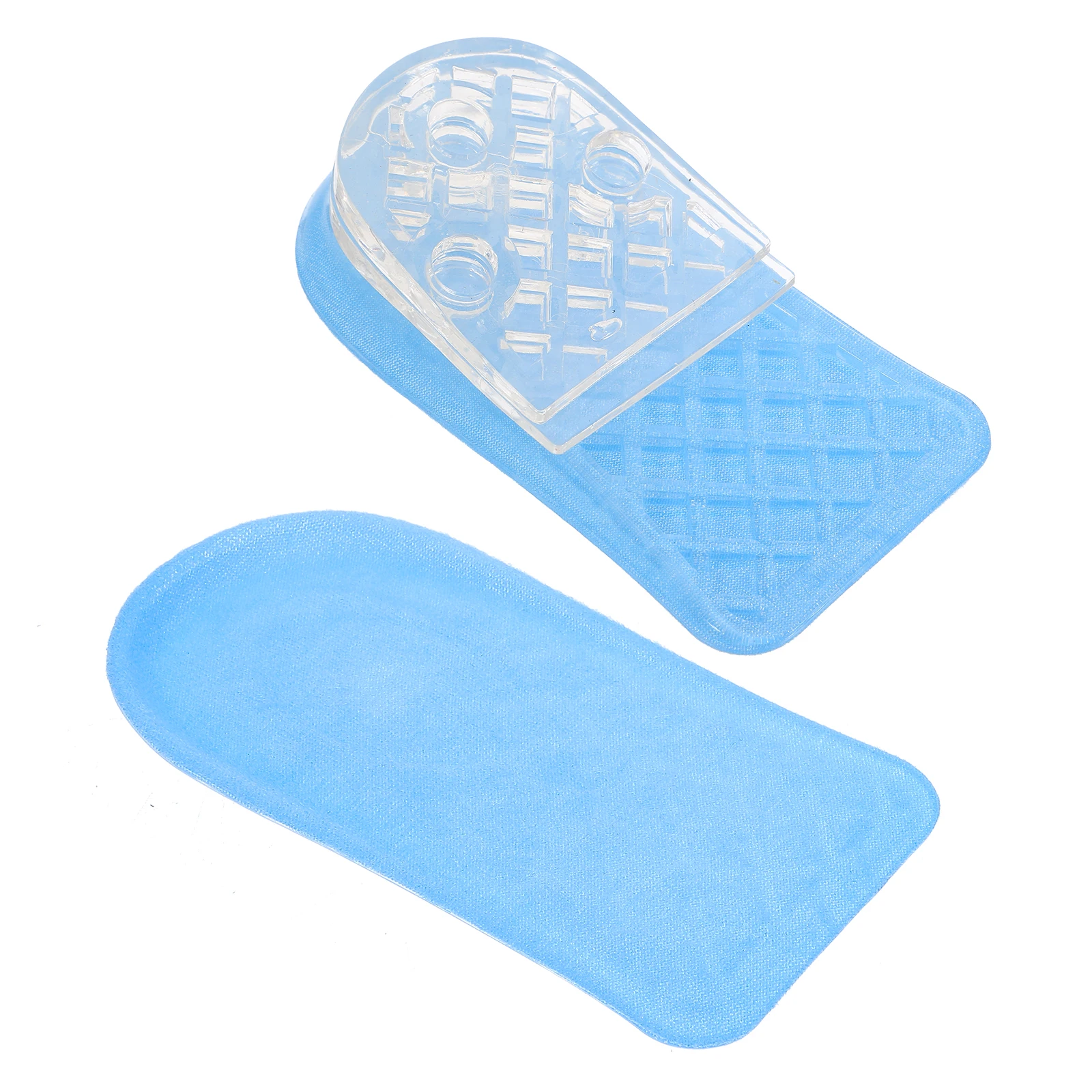 

2pcs Heightening Insole Clear White Lift Inserts Heel Booster Adjustable Increased Invisible Foot Care Tool Anti Slip