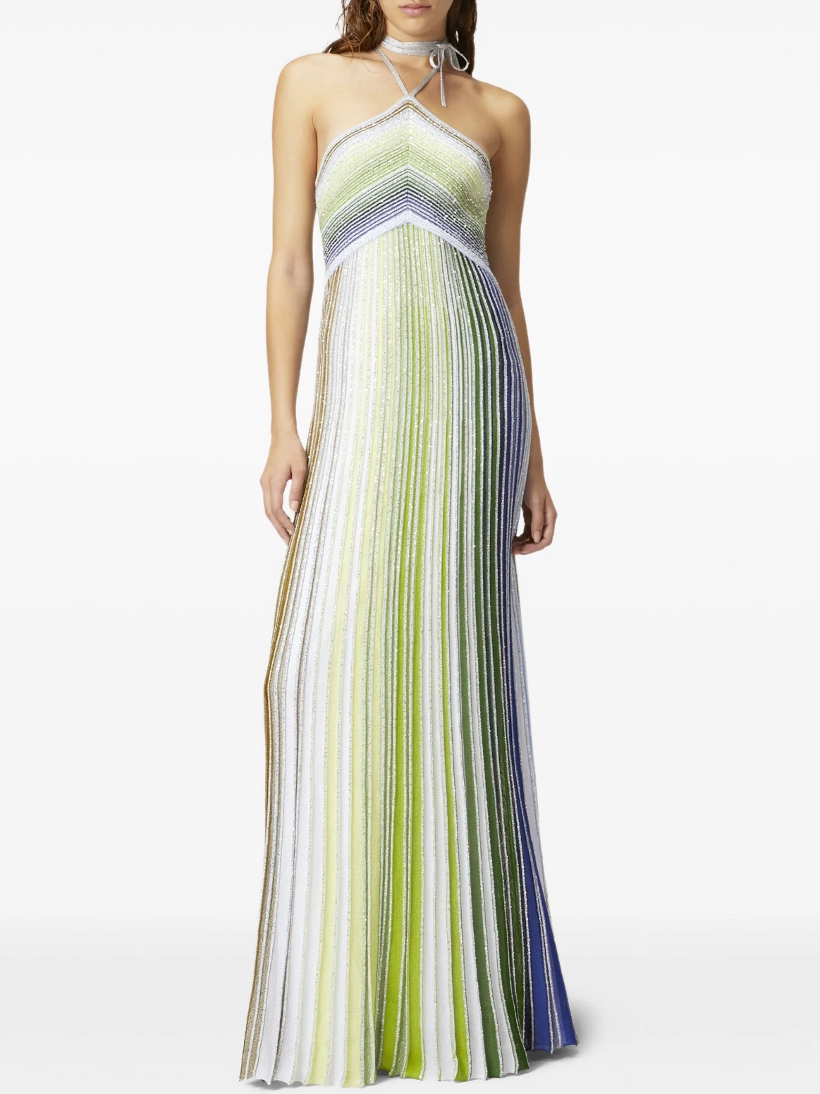 Spring Fashion Party Sexy Strapless Strapless Streaks Knitting Midi Dress Women's Hang One's Neck High Waist A-Line Long Dresses