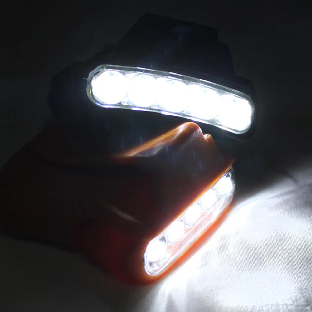 Clip-on 5 levou luz noturna para acampamento, pesca, camping, trabalho, cap, ótimo para atividades ao ar livre