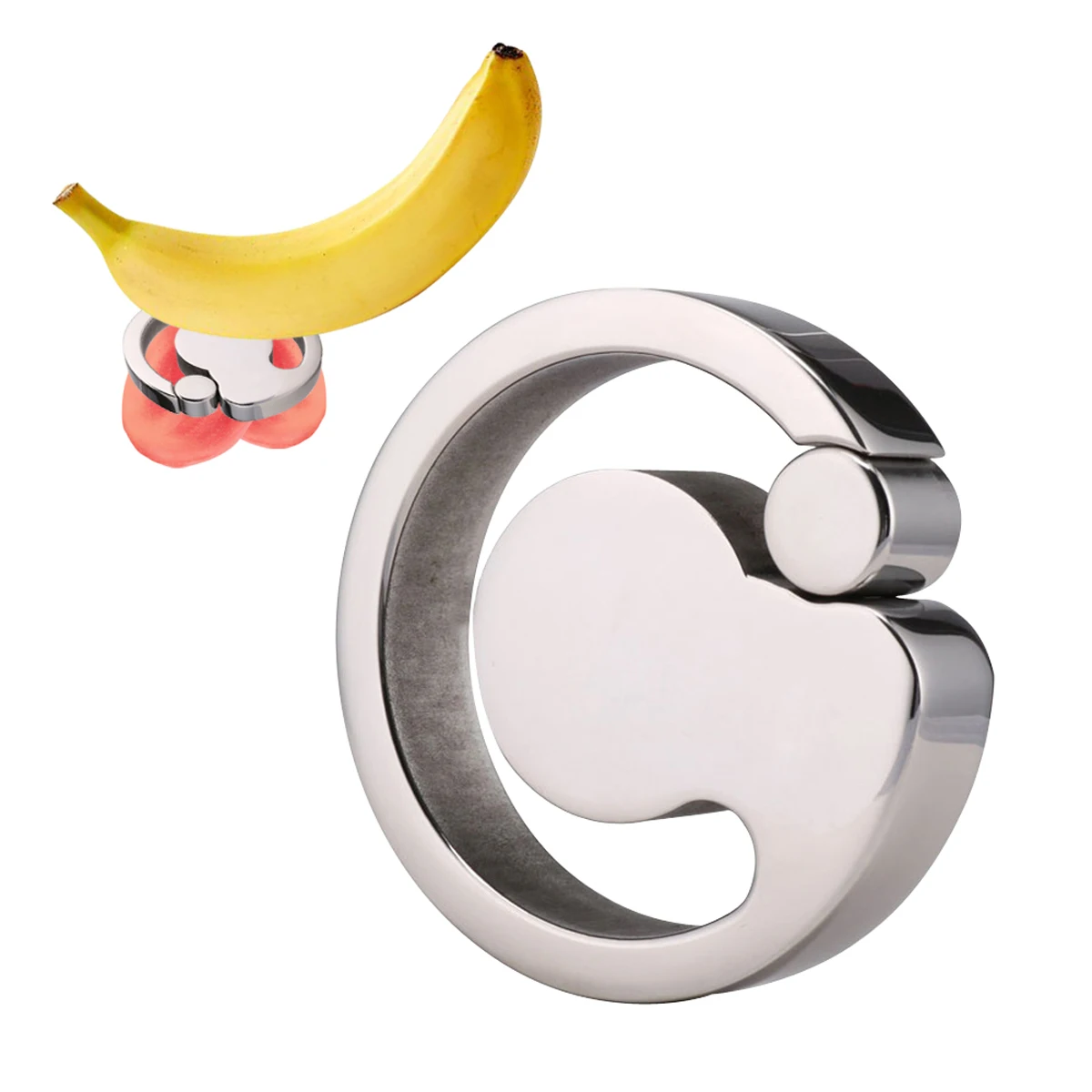Magnets Scrotum Weight-bearing Ring, 304 Stainless Steel Testicular Restraint Pendant, Penis Training, Adult Sex Toys - view 2