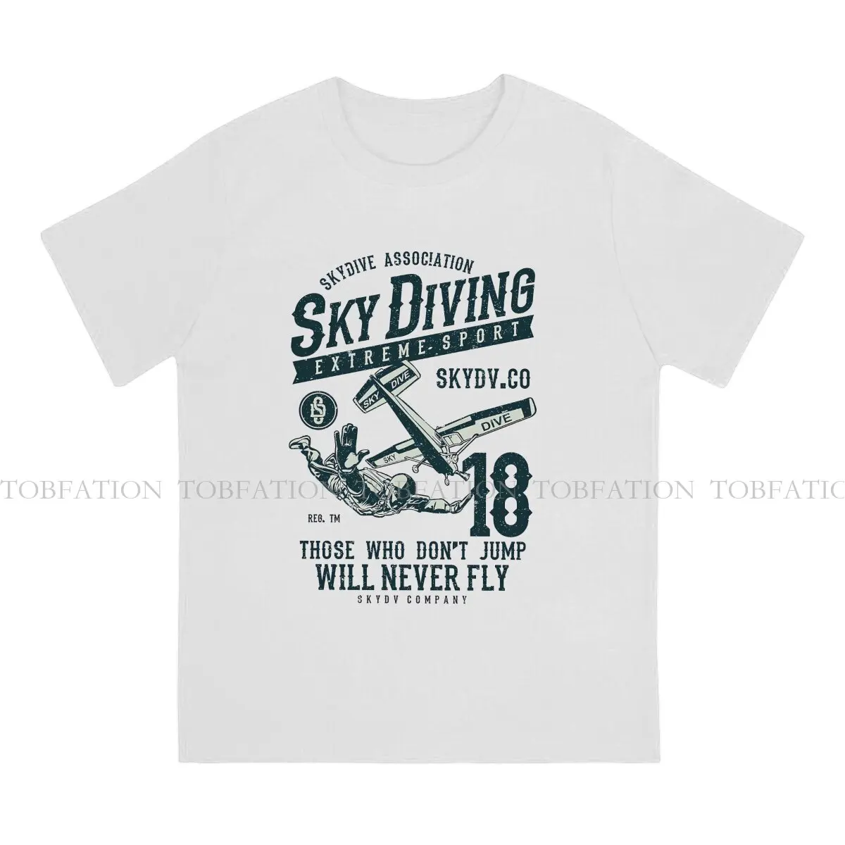 Sky Diving Skydiving Extreme Sports TShirt for Men Skydive Association Basic Casual Sweatshirts T Shirt