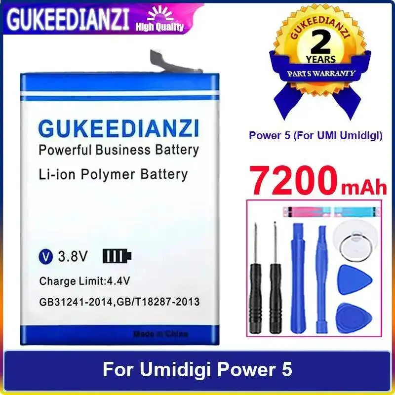 

7200Mah For Umidigi Umi Power 5 Reliable Replacement Mobile Phone Battery