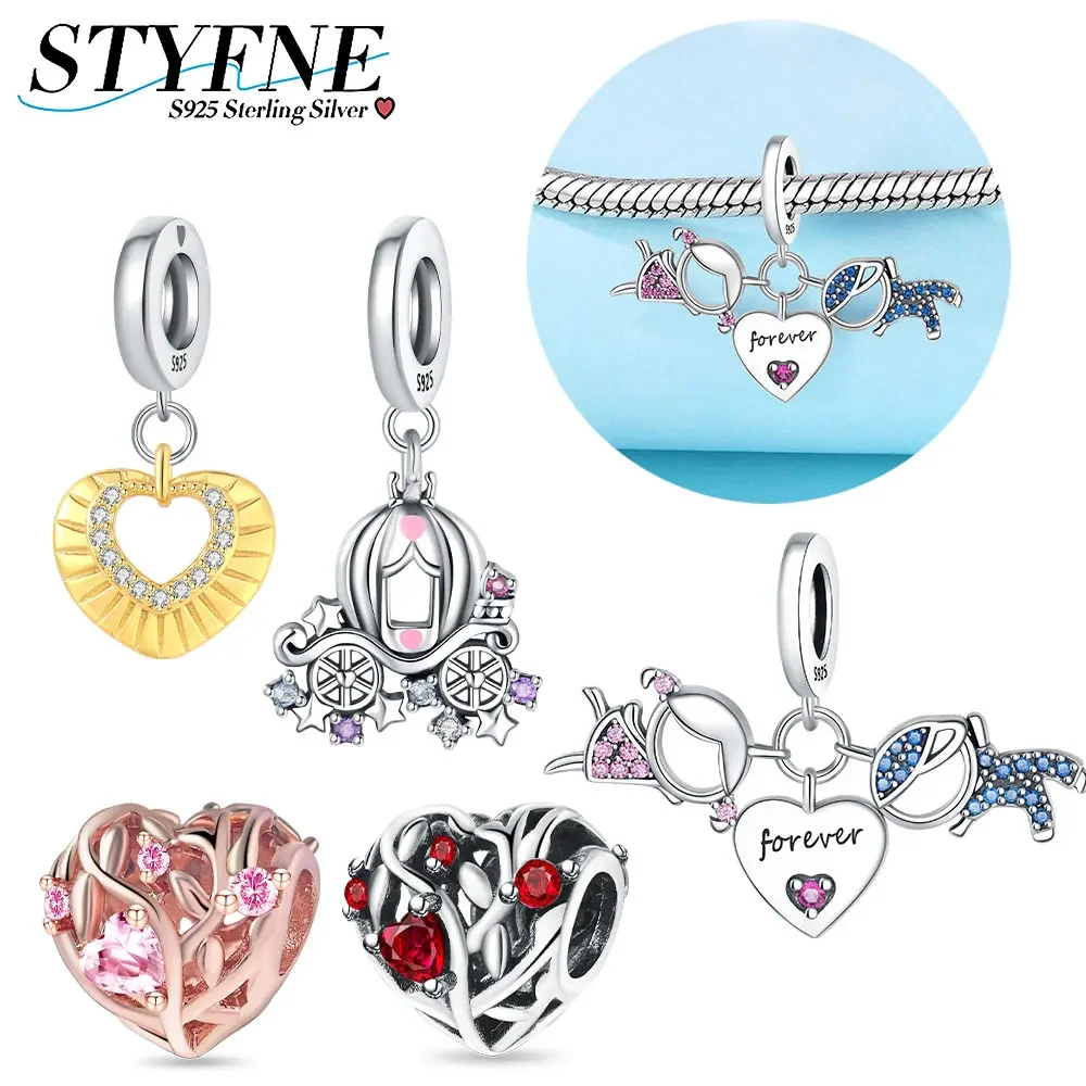 

Boy Girl Eternal Love Beaded Charm for Women Diy 925 Sterling Silver Original Bracelet Jewelry Gift Charms