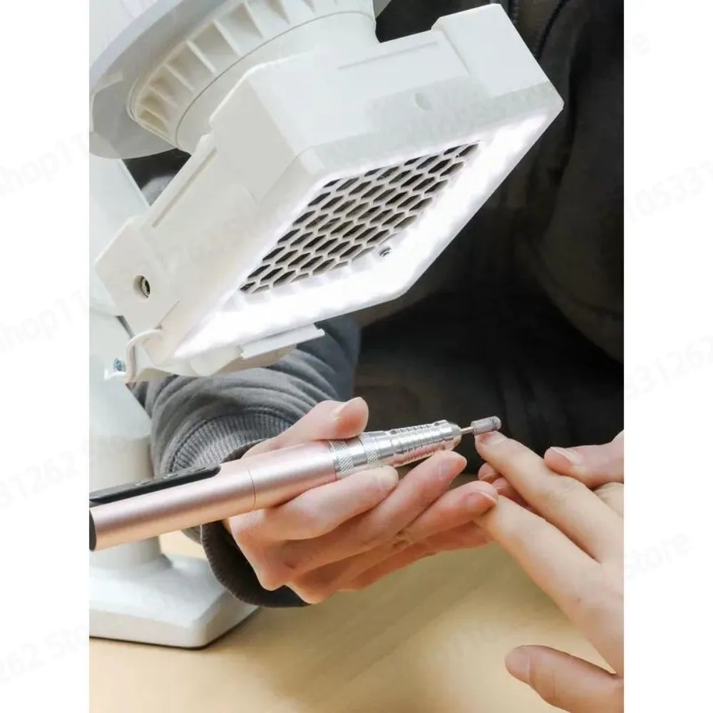 36W top suction nail dust collector desktop stand 360 degree rotation with LED lighting kit set tool pack