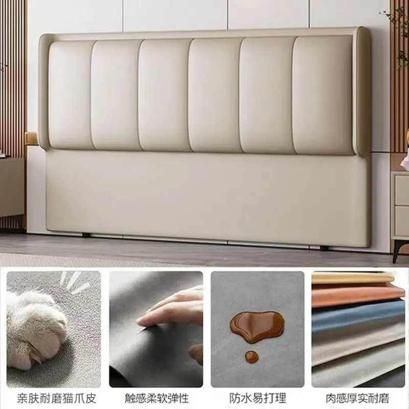 

Bedside soft bag small apartment modern simple solid wood bedside back plate household backrest board bed board single purchase