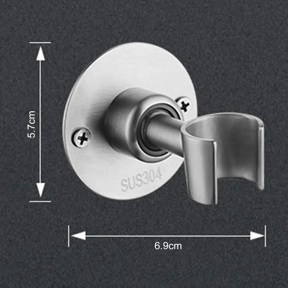Shower Head Holder Wall-mounted Anti-slip Punch-free Adjustable Angle Shower Shelf Bathroom Universal Shower Head Fixing Base