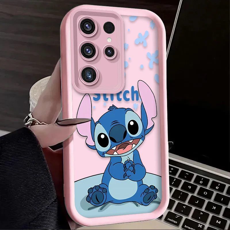 لطيف غرزة الكرتون قضية الهاتف لسامسونج غالاكسي S24 S25 S23 الترا S22 S21 زائد FE A36 A56 A26 A16 A06 A15 A25 A35 A55 5G eتوي