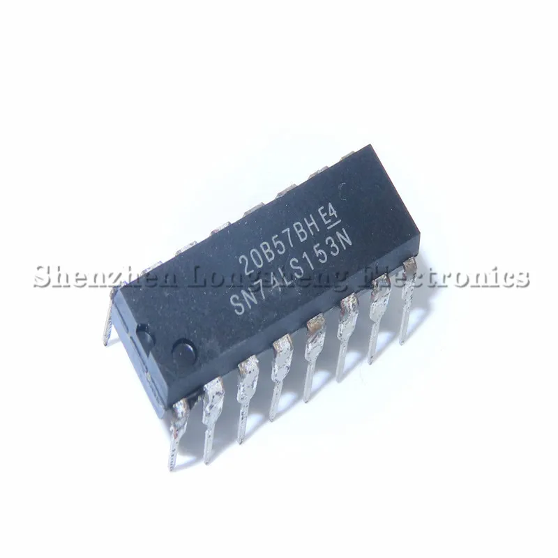 10PCS/LOT NEW SN74LS153N 74LS153 DIP-16 Dual 4 out of 1 data selector  In Stock