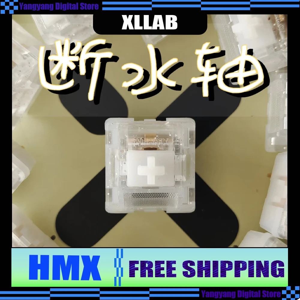 

HMX XLLAB Water Break Axis 42g/50g Crispy Sound Hydra Tactile Switch Light Transmittance for Mechanical Keyboard 70/90/110pcs