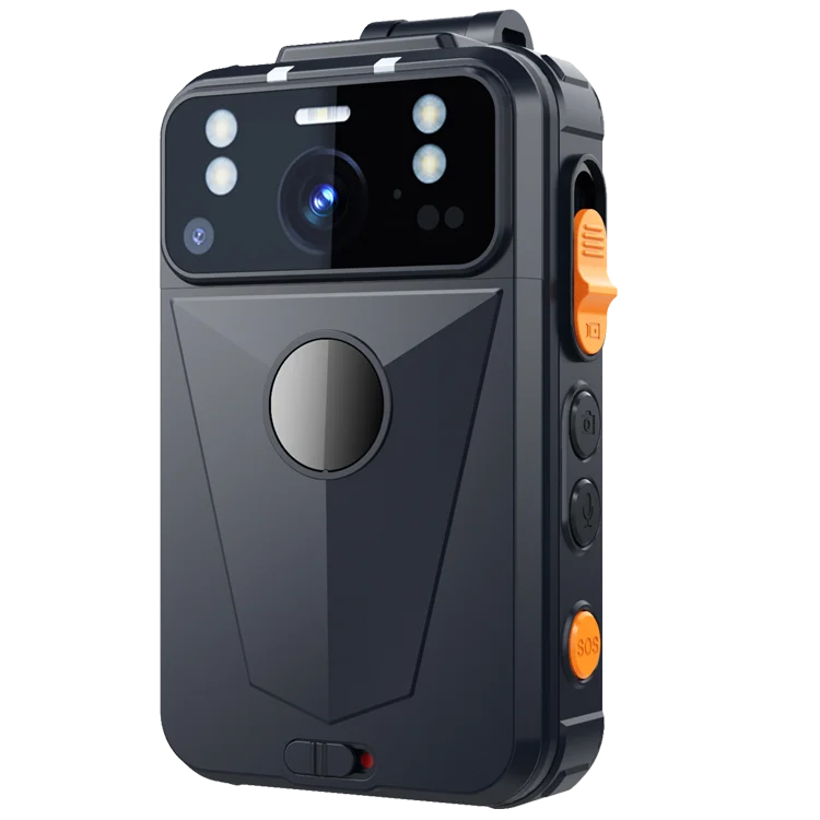 DVR Android Walkie Talkie PTT 2K 4G Body Worn with Live Stream RTSP AES256 Tracking SOS WiFi Body Cam Traffic - view 3