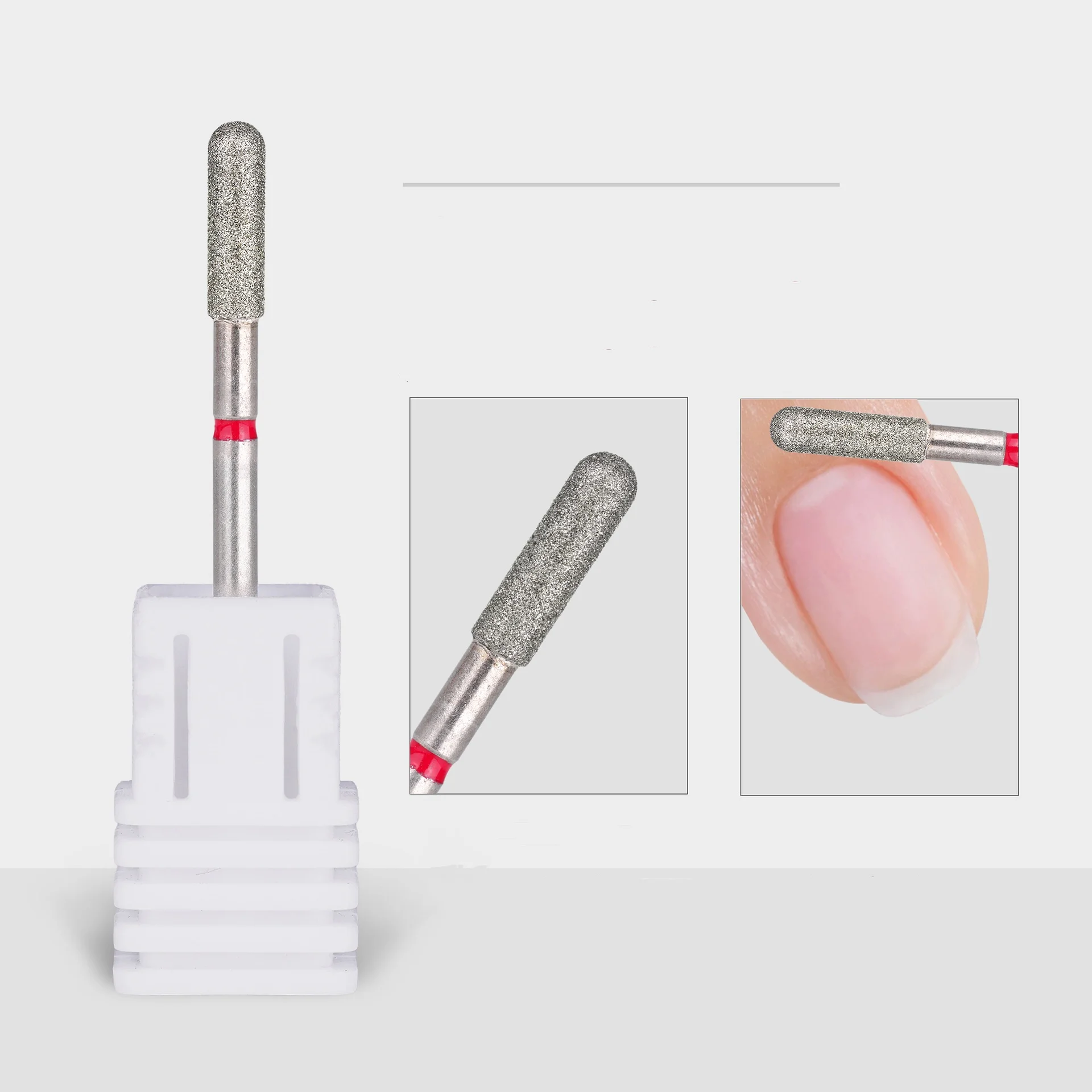 5 pezzi punte da trapano per unghie 2,35 mm punte da trapano per manicure rotanti pulite per cuticole punte russe per utensili per unghie