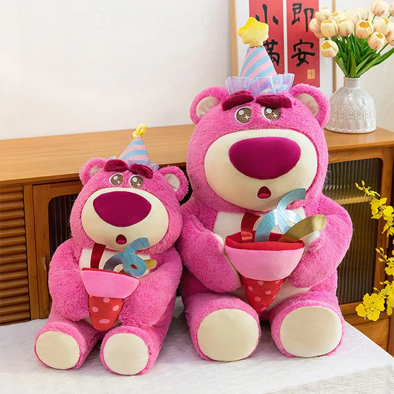 

Disney Strawberry Bear Stuffed Animal Toy Cute Little Bear Doll for Kids Birthday Christmas Gift for Girls and Couples Present