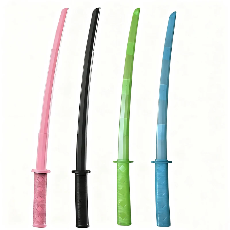 2/1個入り クリエイティブな3Dプリントナイフ 格納式刀、伸縮自在な刀、武道の練習やコスプレ小道具、ストレス解消玩具