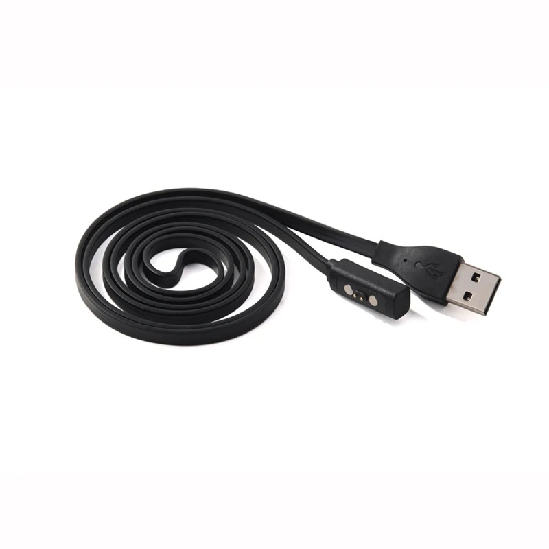 Black USB Charger Charging Cable For Pebble Time Round/ Time Smart Watch/ Time 55KC